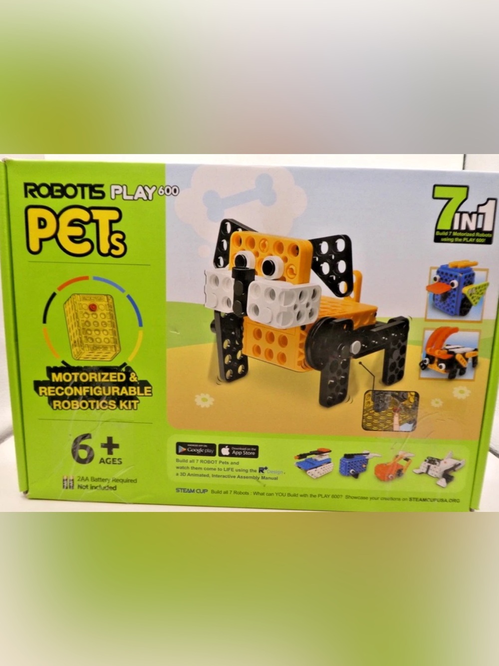 Robots Play 600 Pet Motorized Robotics Kit